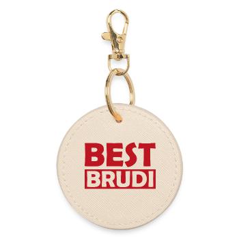 Best Brudi Shirt Motiv - Runder Schlüsselanhänger - Auster - Vorne