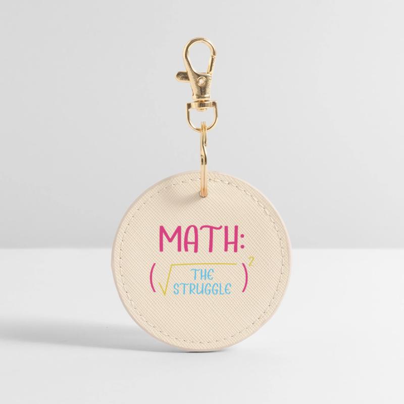 Math Math Math Professeur de mathématiques Mathématicien Porte-clés rond