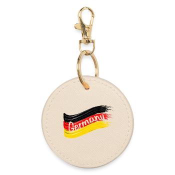 Drapeau allemand - Porte-clés rond - huître - Devant