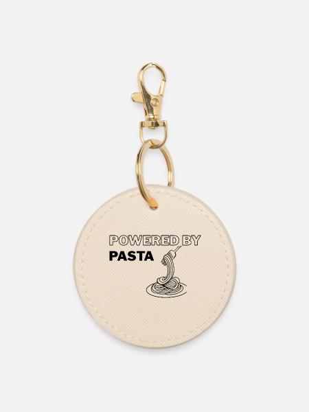 Angetrieben von Pasta - Runder Schlüsselanhänger - Auster