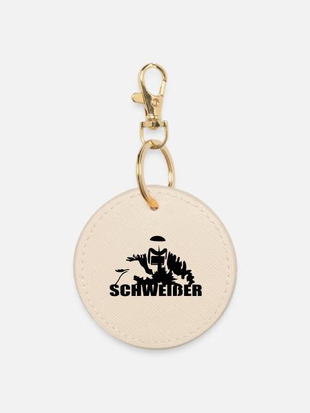 Schweißer - Runder Schlüsselanhänger - Auster