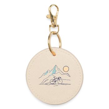 Mountain Ride - Round Keyring - oyster - Front