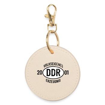 DDR Birthday Shirt, Hoodie, Mug Vintage 2001 - Round Keyring - oyster - Front