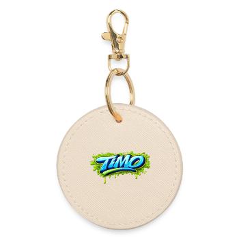 GRAFFITI NAME TIMO FOR PERFECT GIFT PRINTABLE - Round Keyring - oyster - Front