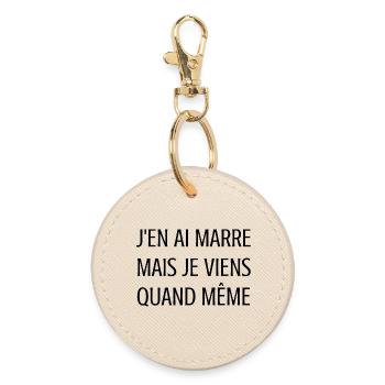 humour travail – J’en ai marre mais je viens - Porte-clés rond - huître - Devant
