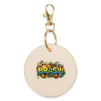 Sabor do Brasil: Authentic Brazilian Cuisine & Ico - Round Keyring - oyster - Front