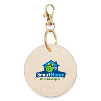 Smarthome without headaches - Round Keyring - oyster - Front