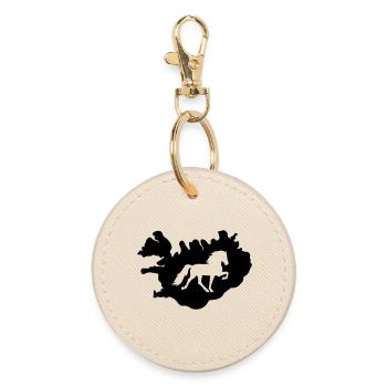 Tölter Island - Round Keyring - oyster - Front