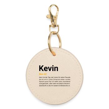 Kevin - Porte-clés rond - huître - Devant