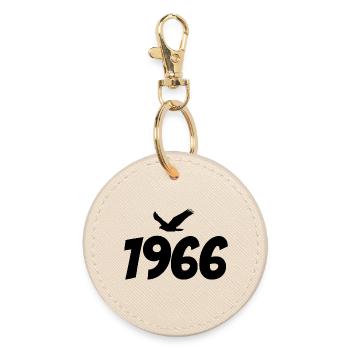 1966 Vintage Vintage Eagle Graphic - Round Keyring - oyster - Front