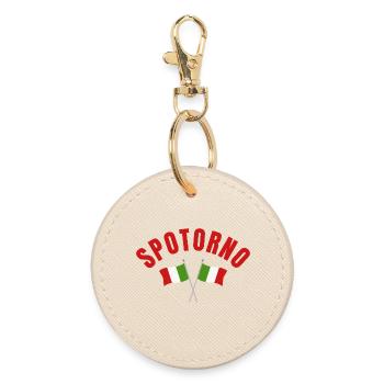 Drapeaux italiens de Spotorno - Porte-clés rond - huître - Devant