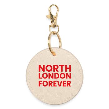 North London Forever - Round Keyring - oyster - Front