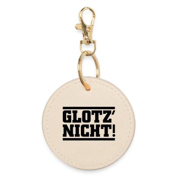 Glotz nicht - Runder Schlüsselanhänger - Auster - Vorne