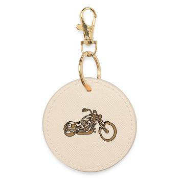 Custom – Chopper Gold Edition - Runder Schlüsselanhänger - Auster - Vorne