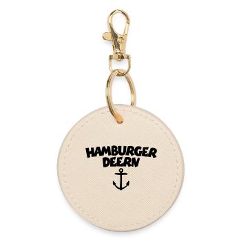 Hamburger Deern - Runder Schlüsselanhänger - Auster - Vorne