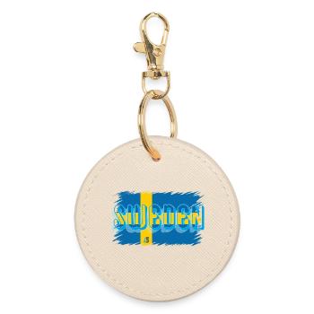 Sweden, Sweden - Round Keyring - oyster - Front
