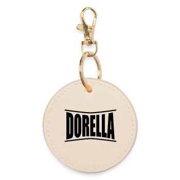 t-shirt Dorella t-shirt gift idea - Round Keyring - oyster - Front
