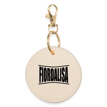 T-Shirt Fiordalisa T-Shirt Geschenkidee - Runder Schlüsselanhänger - Auster - Vorne