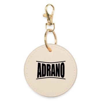 T-Shirt Adrano Sicilia T-Shirt Geschenkidee - Runder Schlüsselanhänger - Auster - Vorne