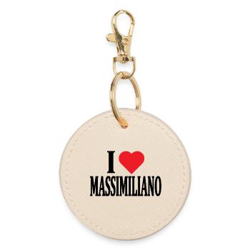 t-shirt J’aime Massimiliano t-shirt idée cadeau - Porte-clés rond - huître - Devant