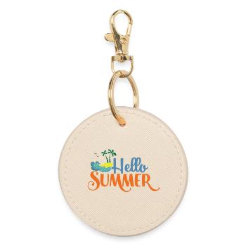 Hallo Summmer - Runder Schlüsselanhänger - Auster - Vorne