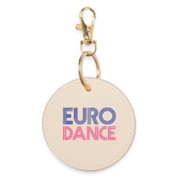 EURODANCE - Round Keyring - oyster - Front
