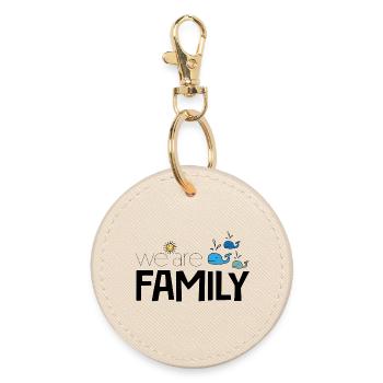 Nous sommes une famille - Porte-clés rond - huître - Devant