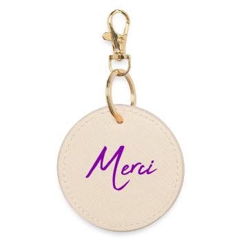 MERCI. MAÎTRESSE. MAÎTRE. MERCI MAÎTRESSE - Porte-clés rond - huître - Devant