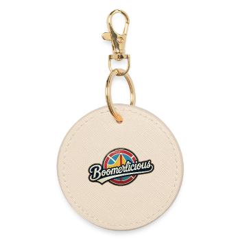 Boomerlicious - Round Keyring - oyster - Front