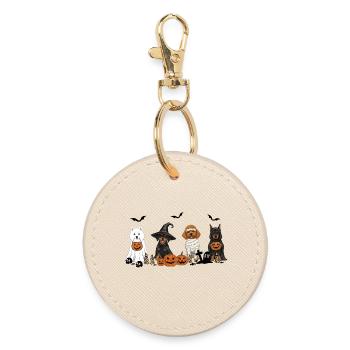 Halloween pour chiens - Porte-clés rond - huître - Devant
