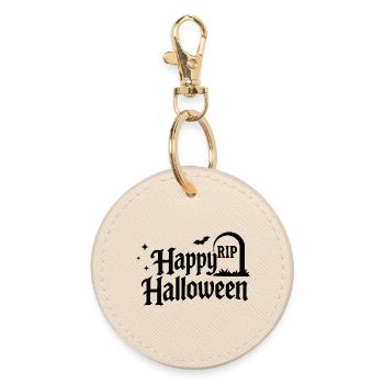 Illustration de joyeux Halloween - Porte-clés rond - huître - Devant
