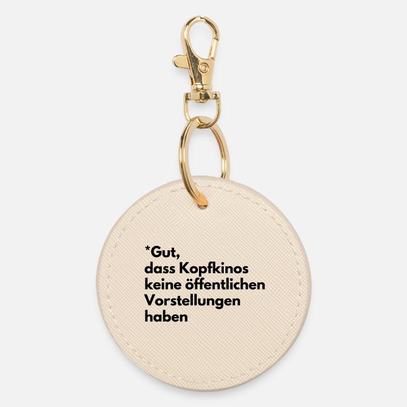 Kopfkinos - Runder Schlüsselanhänger - Auster
