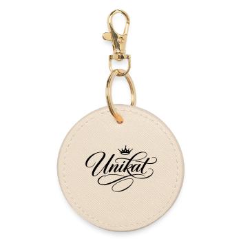 Unique crown - Round Keyring - oyster - Front