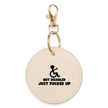 Not disabled, just completely confused! # - Round Keyring - oyster - Front