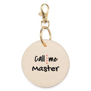 Master 2026 Abschluss Promotion Sponsion - Runder Schlüsselanhänger - Auster - Vorne