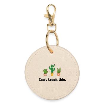 Impossible de toucher ça – Kawaii Cactus Word Game - Porte-clés rond - huître - Devant