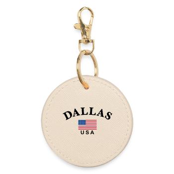Dallas, États-Unis - Porte-clés rond - huître - Devant