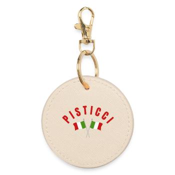 Pisticci Drapeaux italiens - Porte-clés rond - huître - Devant