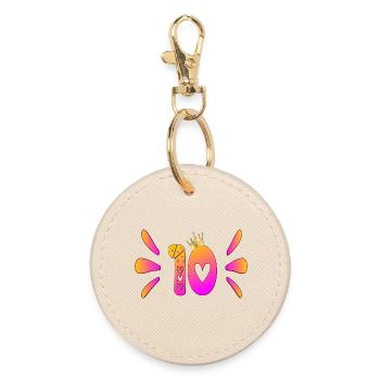 Dix anniversaires - Porte-clés rond - huître - Devant