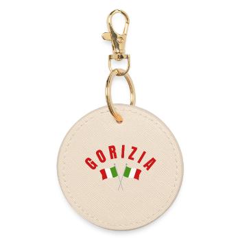 Gorizia a traversé les drapeaux italiens - Porte-clés rond - huître - Devant
