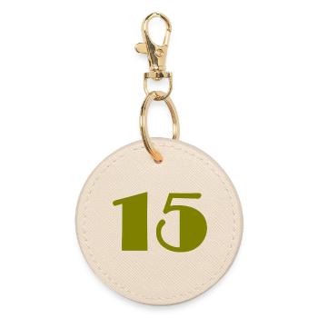15. 15 ANS. 15e ANNIVERSAIRE. ANNIVERSAIRE 15 ANS. - Porte-clés rond - huître - Devant