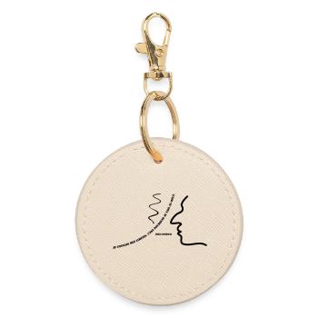 Citation de Gainsbourg - Porte-clés rond - huître - Devant