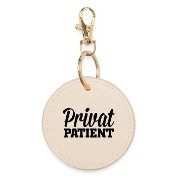 Privatpatient - Runder Schlüsselanhänger - Auster - Vorne