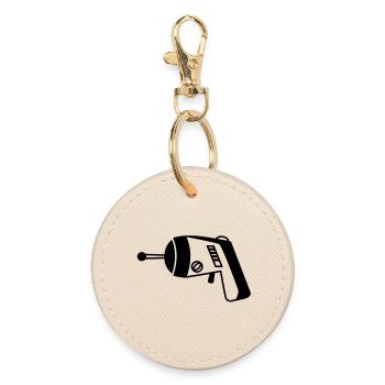 Phaser - Laserpistole - Round Keyring - oyster - Front