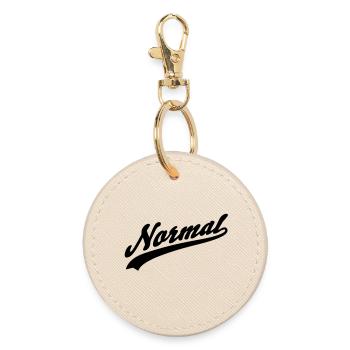 Normal - Runder Schlüsselanhänger - Auster - Vorne