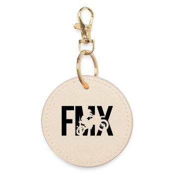 FMX - Round Keyring - oyster - Front