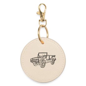 Offroad ,Geländewagen , 4x4 Fun , Munga ...(25) - Runder Schlüsselanhänger - Auster - Vorne