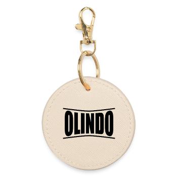 T-Shirt Olindo T-Shirt Geschenkidee - Runder Schlüsselanhänger - Auster - Vorne