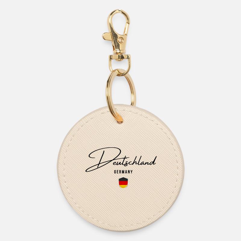 Drapeau de l’Allemagne, fierté allemande - Porte-clés rond - huître