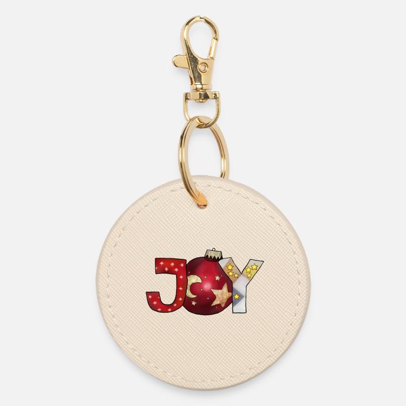 Joy - Runder Schlüsselanhänger - Auster